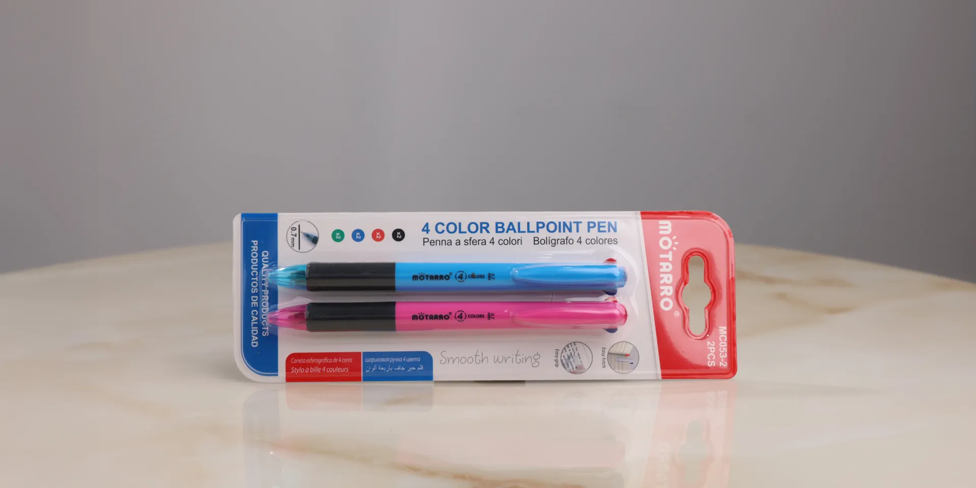 [MOTARRO BALL POINT PEN 4 COLOUR MC053-2] BALL POINT PEN 4 COLOUR 2