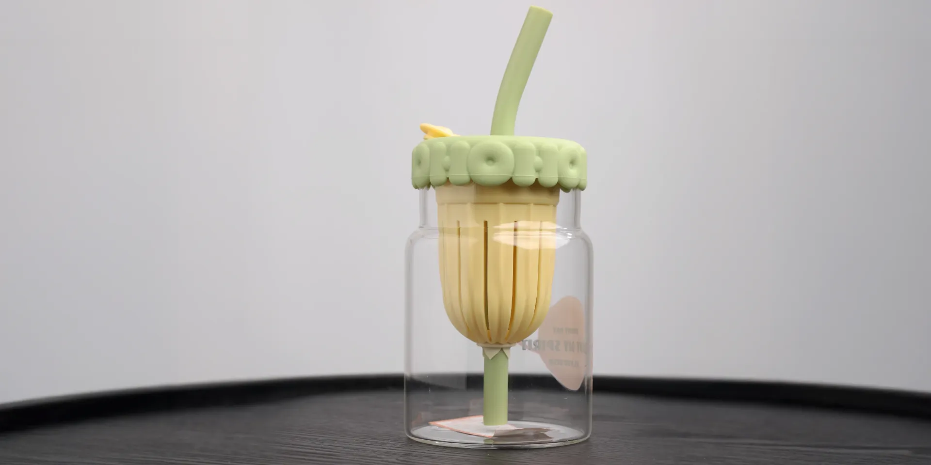 [GP-4139] SummerStraw Tea  Glass Cup 660ML