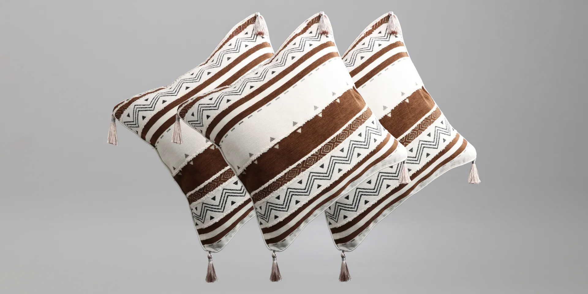 [B-5] Cushion cover-B -45X45CM (with tassel)